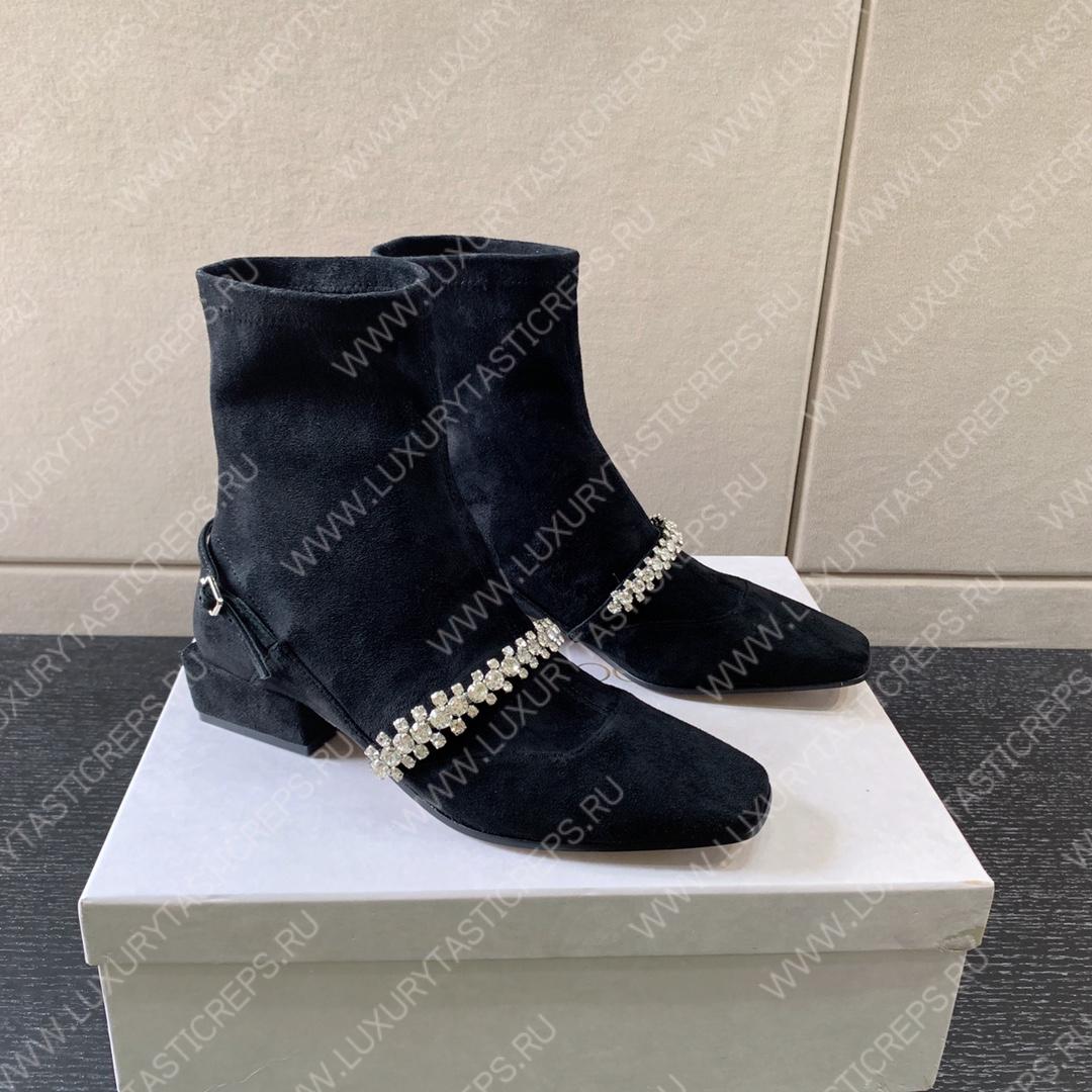 JIMMY CHOO CRUZ FLAT BOOTS BLACK CRUZFLATWQF