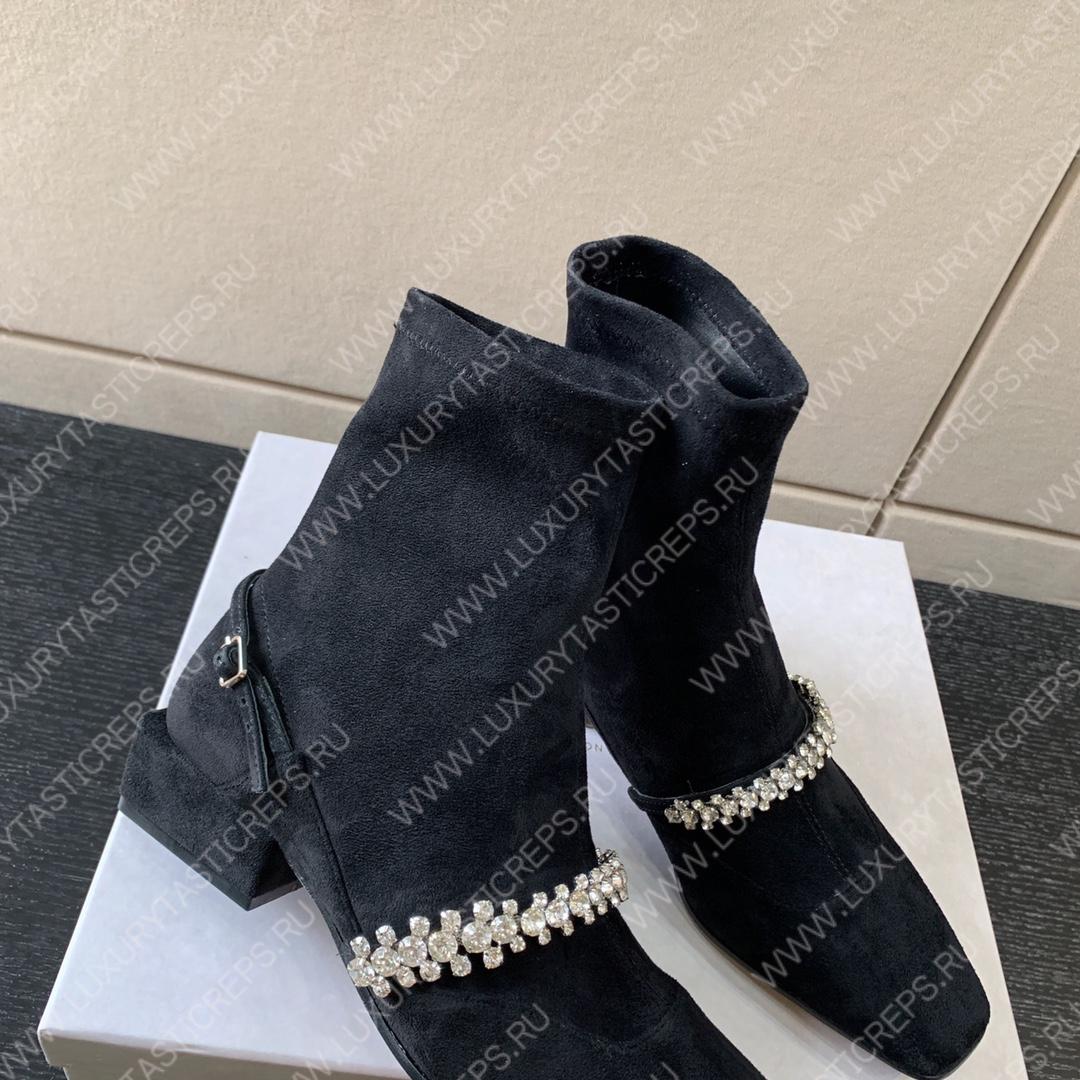 JIMMY CHOO CRUZ FLAT BOOTS BLACK CRUZFLATWQF