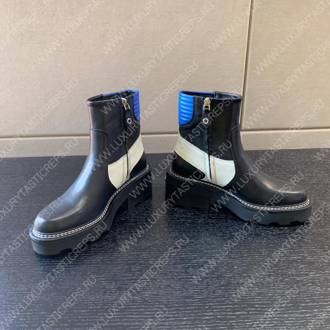 l**is V*t*n beaubourg ankle boots black and blue 1a9obp