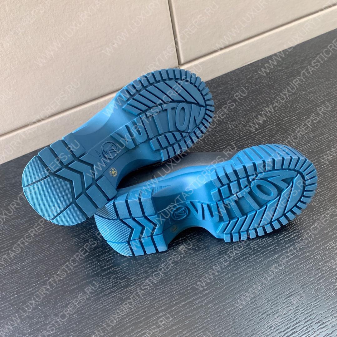 l**is V*t*n ruby flat ankle boots noir and blue 1ab0fs