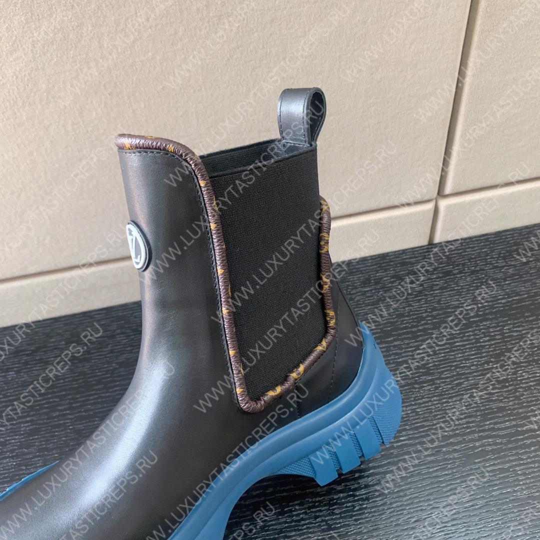 l**is V*t*n ruby flat ankle boots noir and blue 1ab0fs