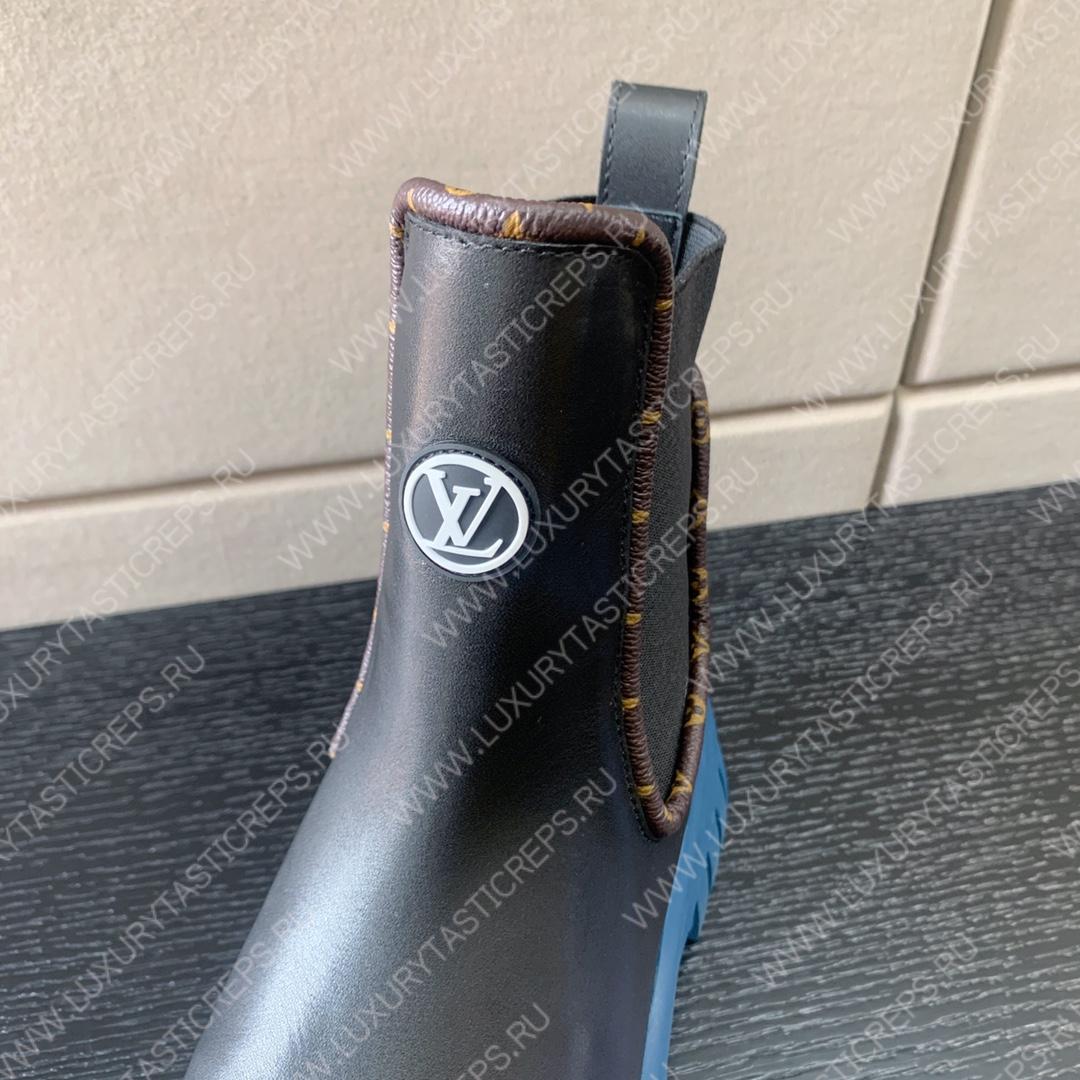 l**is V*t*n ruby flat ankle boots noir and blue 1ab0fs