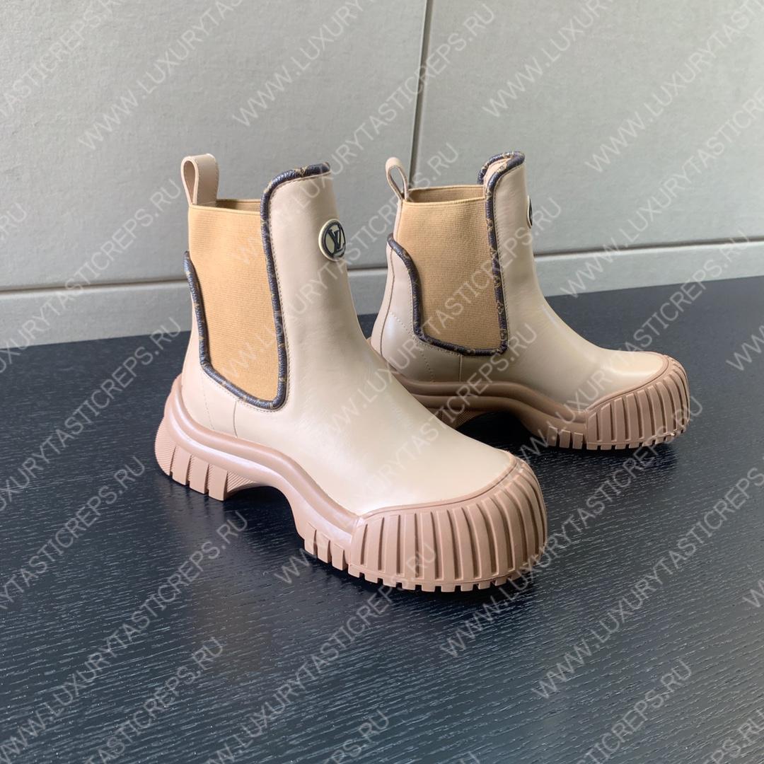 l**is V*t*n ruby flat ankle boots beige 1ab0fs