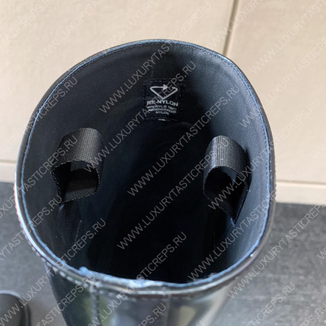 Pra*a leather and nylon boots black 1w411m