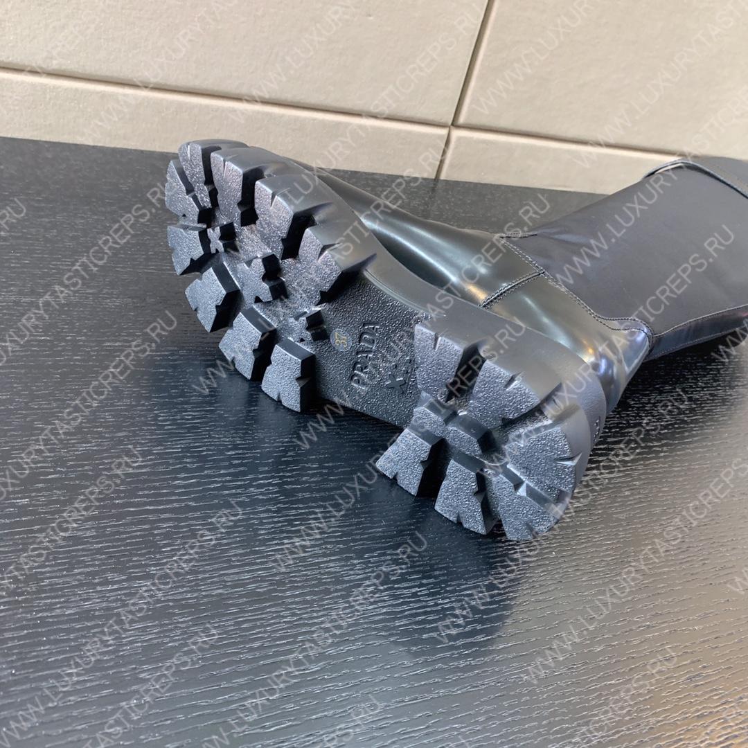 Pra*a monolith nylon zip pocket high boots black 1w906m