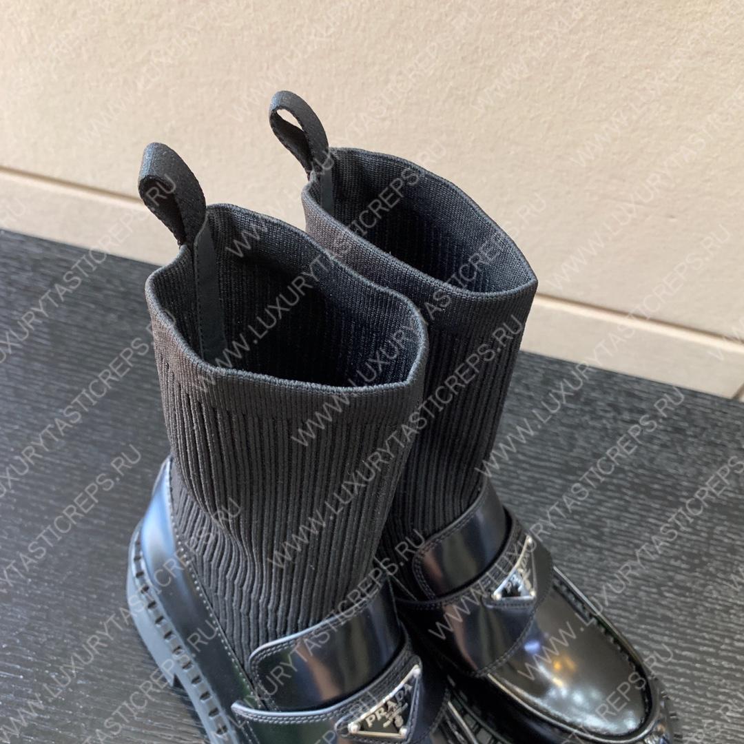 Pra*a knitted boots black 2ug007