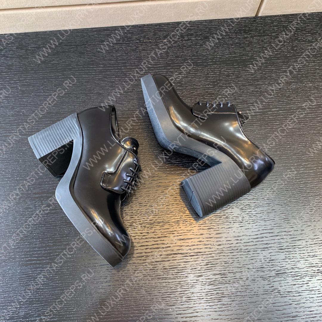 Pra*a heeled lace ups boots black 1e976m