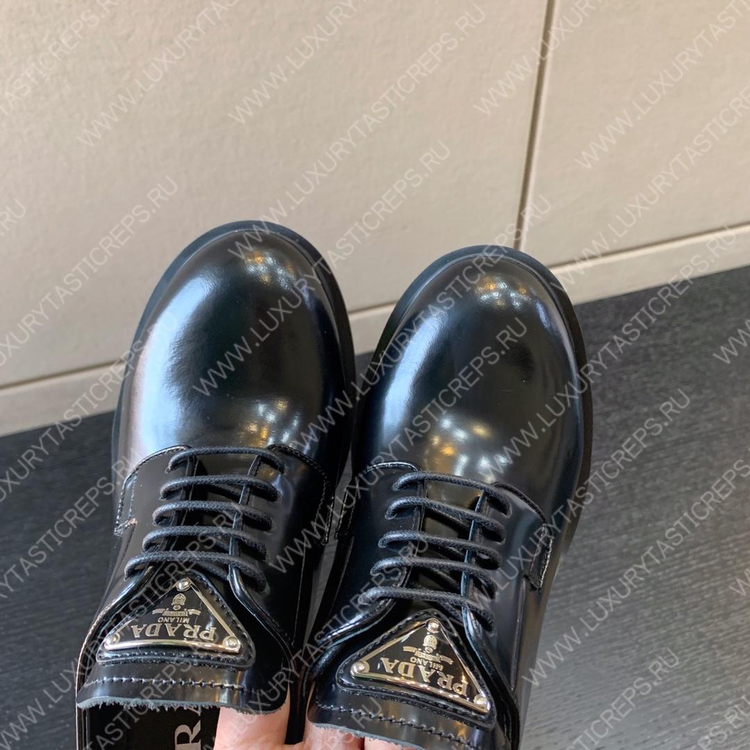 Pra*a heeled lace ups boots black 1e976m