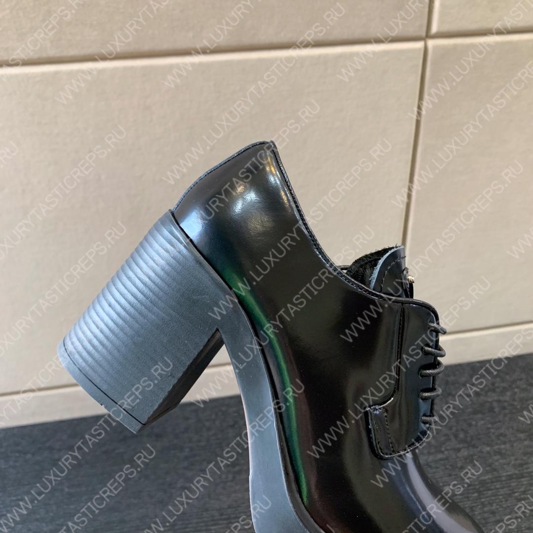 Pra*a heeled lace ups boots black 1e976m