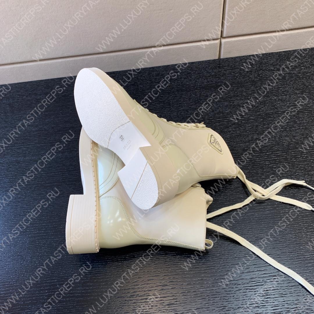 Pra*a brushed leather and re-nylon boots 1t782m