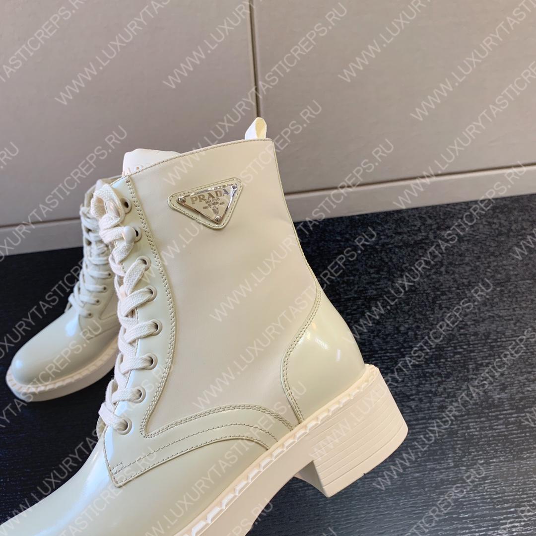 Pra*a brushed leather and re-nylon boots 1t782m