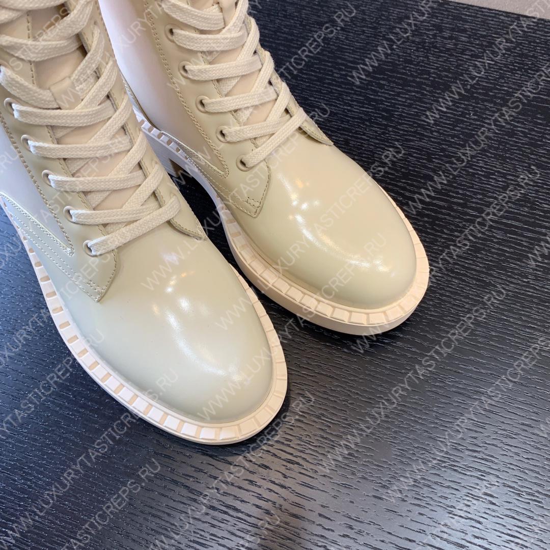 Pra*a brushed leather and re-nylon boots 1t782m