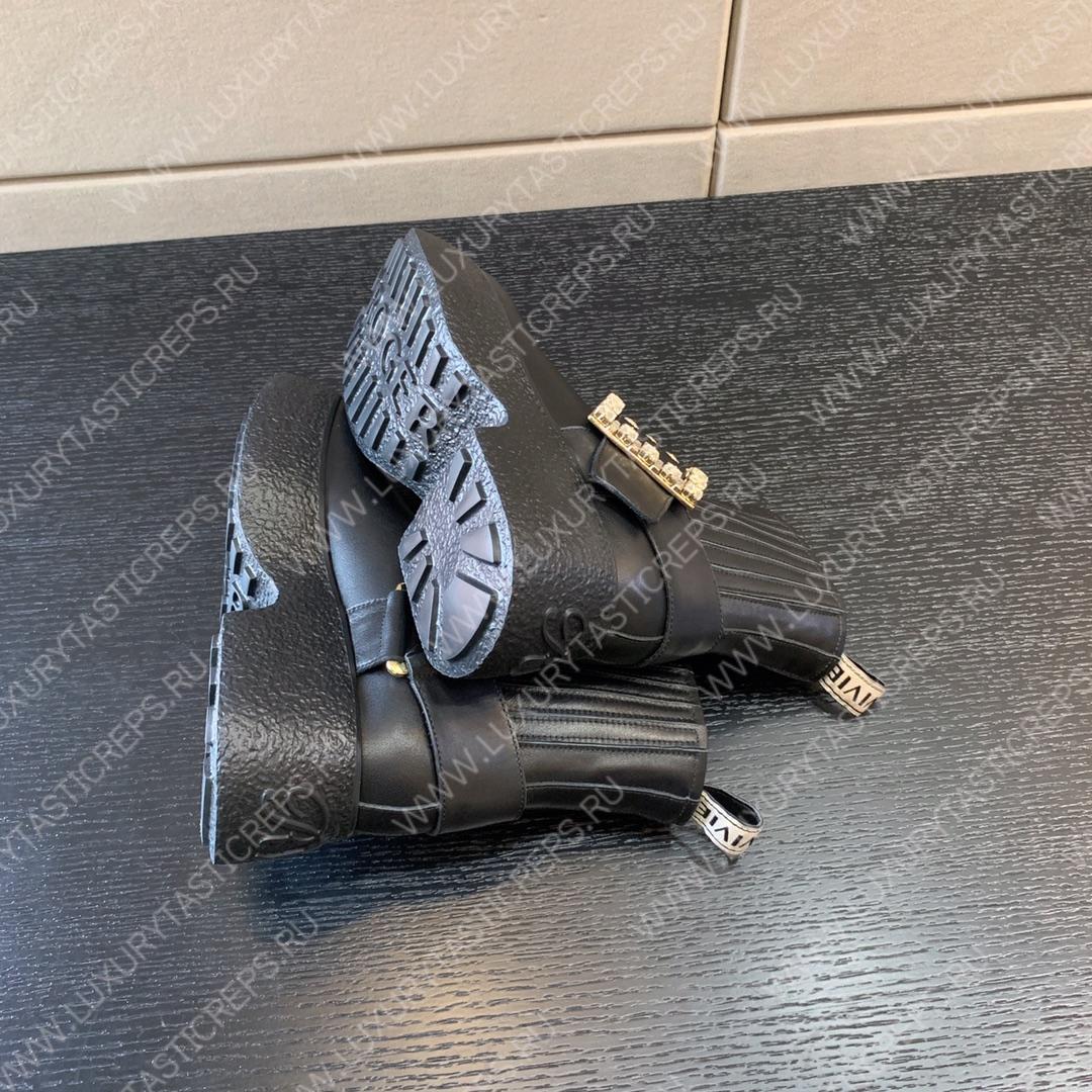 ROGER VIVIER VIV RANGERS ANKLE BOOTS BLACK RVW64233920QGW