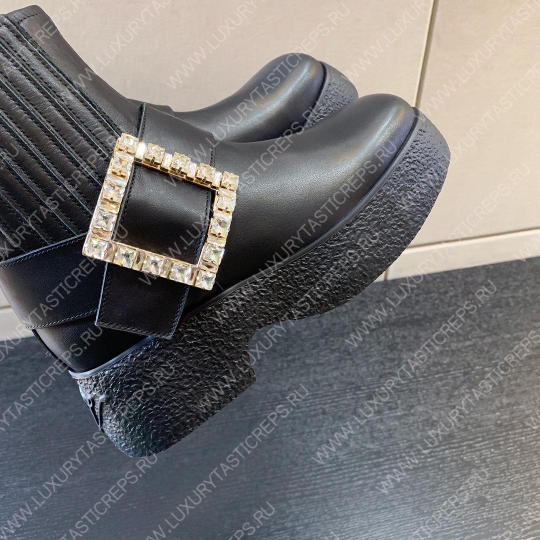 ROGER VIVIER VIV RANGERS ANKLE BOOTS BLACK RVW64233920QGW