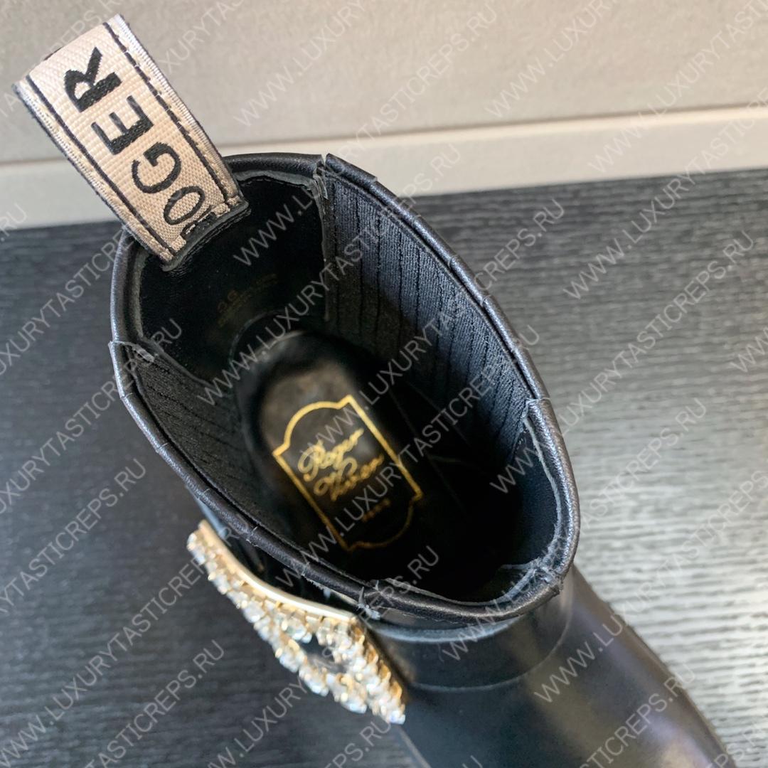 ROGER VIVIER VIV RANGERS ANKLE BOOTS BLACK RVW64233920QGW