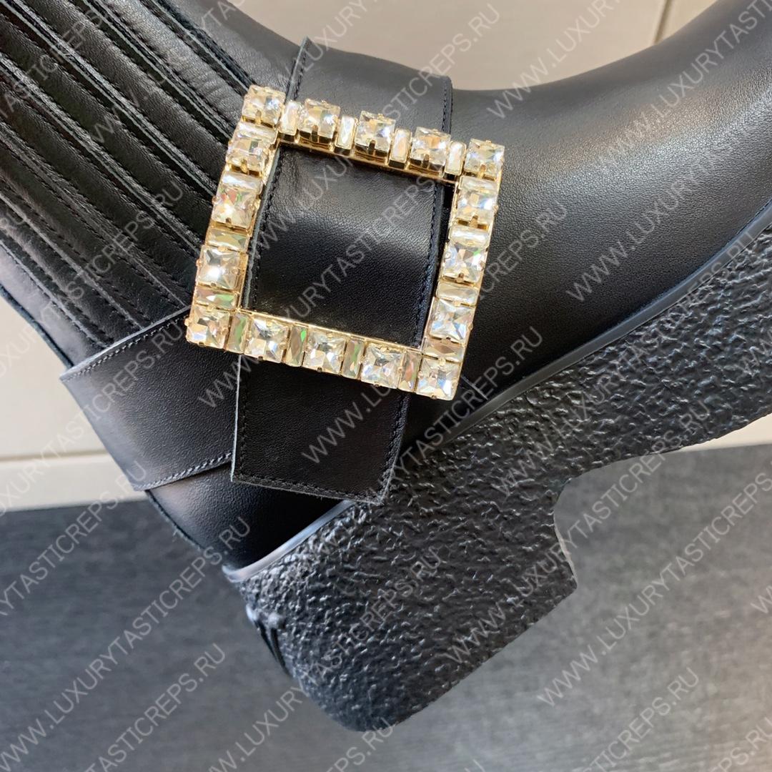 ROGER VIVIER VIV RANGERS ANKLE BOOTS BLACK RVW64233920QGW