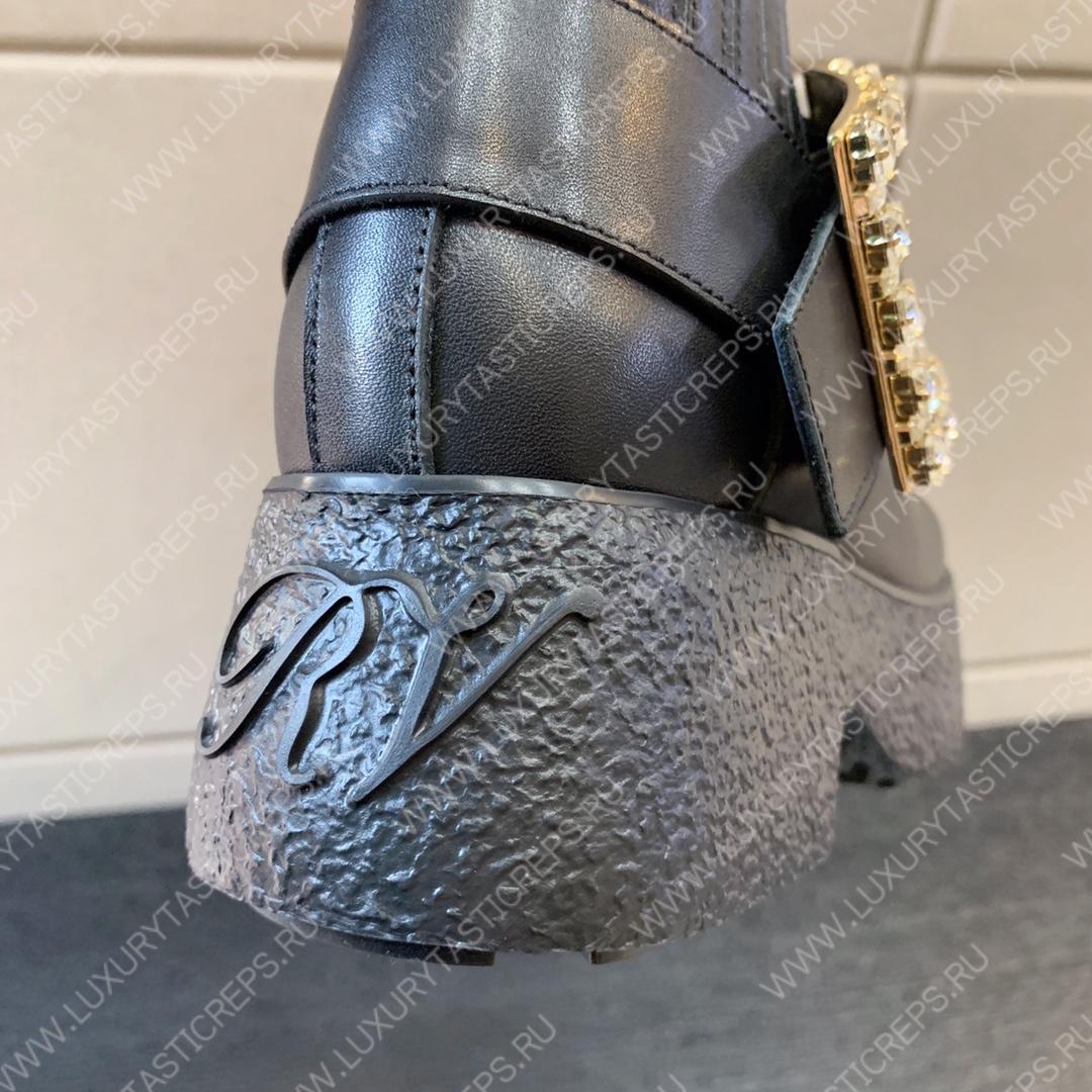 ROGER VIVIER VIV RANGERS ANKLE BOOTS BLACK RVW64233920QGW