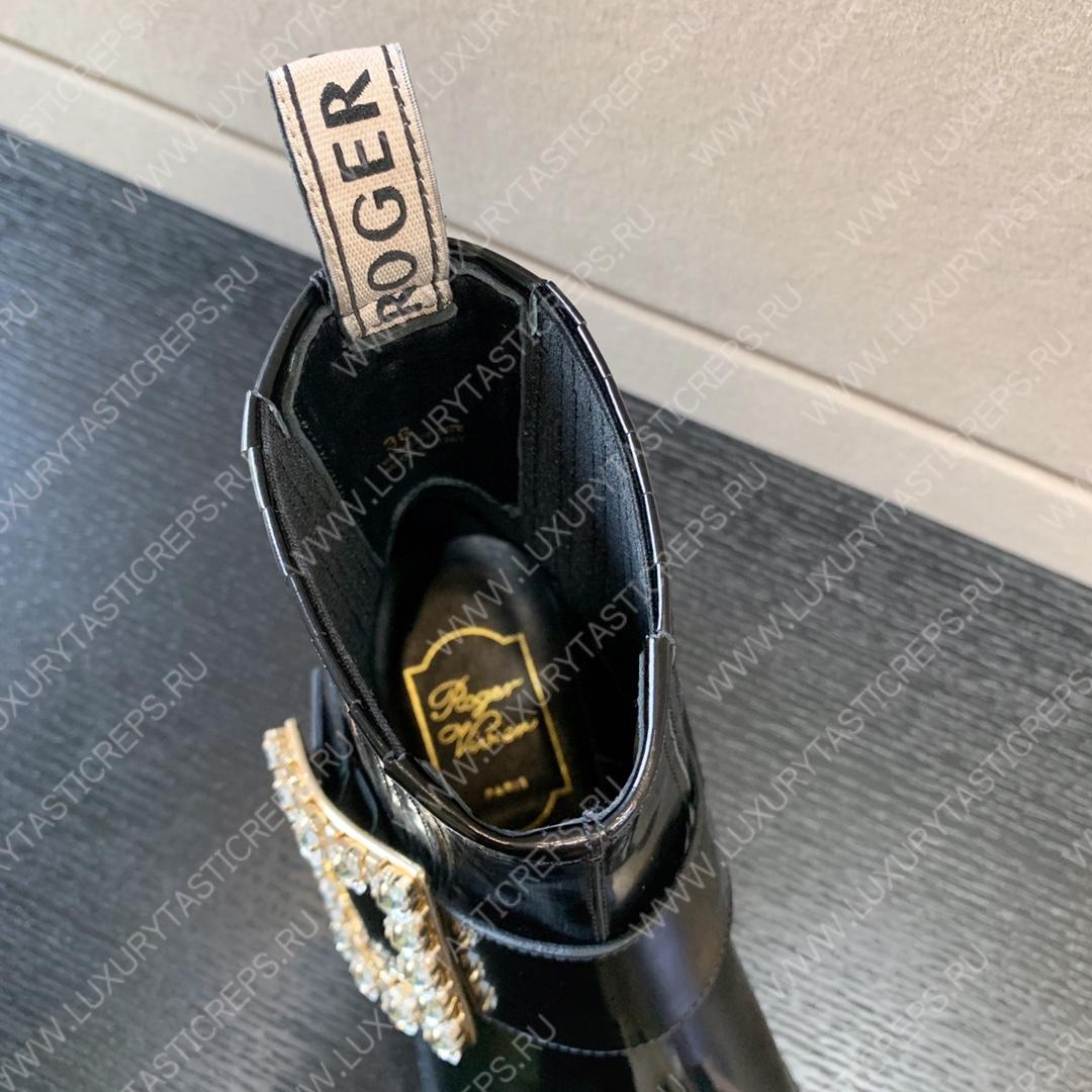 ROGER VIVIER VIV RANGERS ANKLE BOOTS BLACK RVW64233920QGW