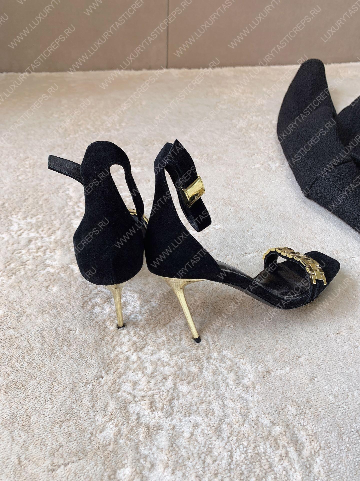 BALMAIN UMA SANDAL BLACK YN1UH742LVIT