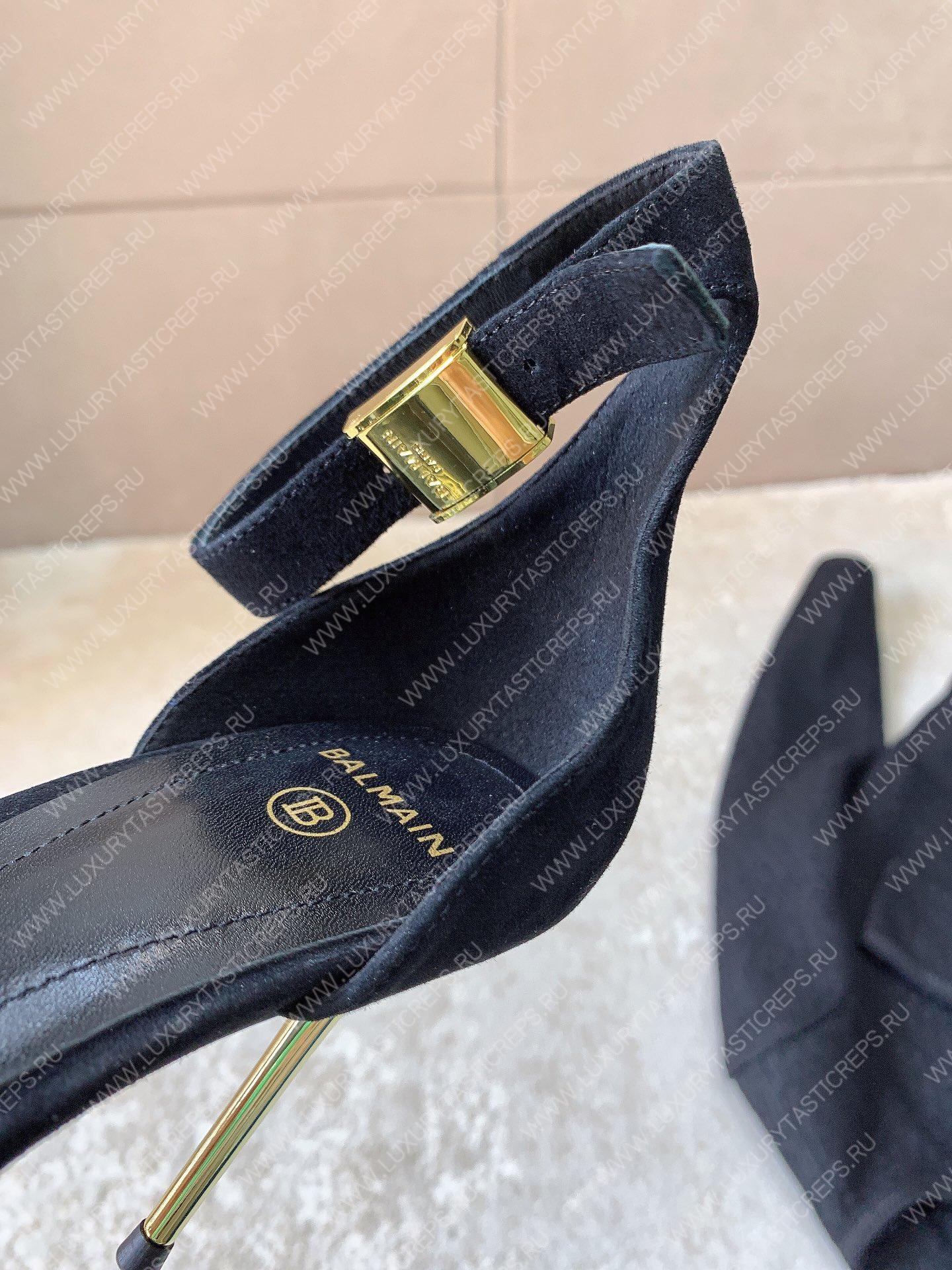 BALMAIN UMA SANDAL BLACK YN1UH742LVIT