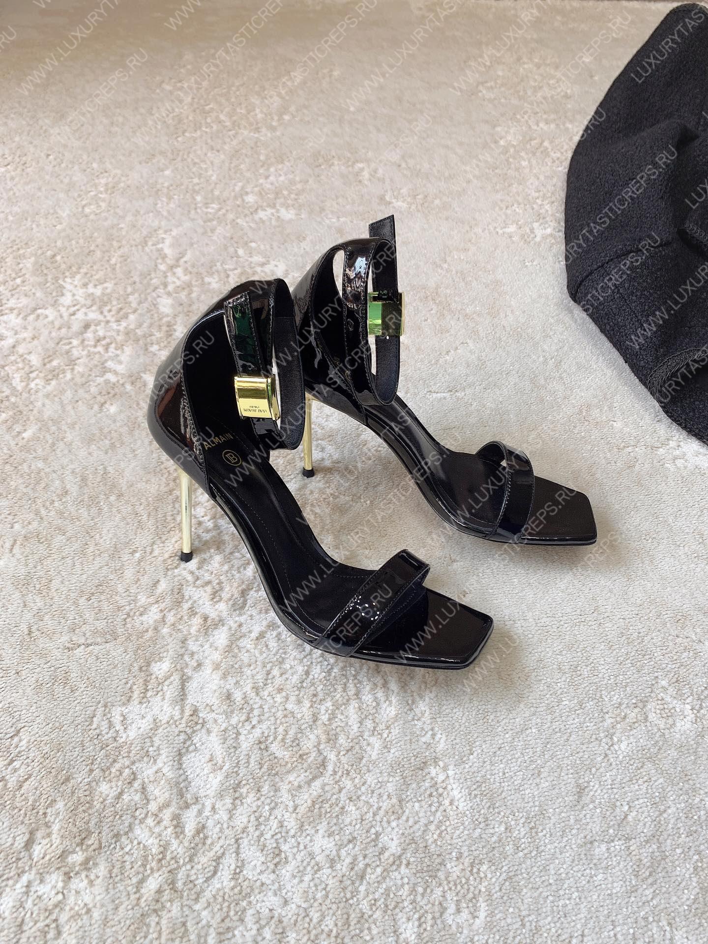 BALMAIN UMA SANDAL BLACK YN1UH742LVIT