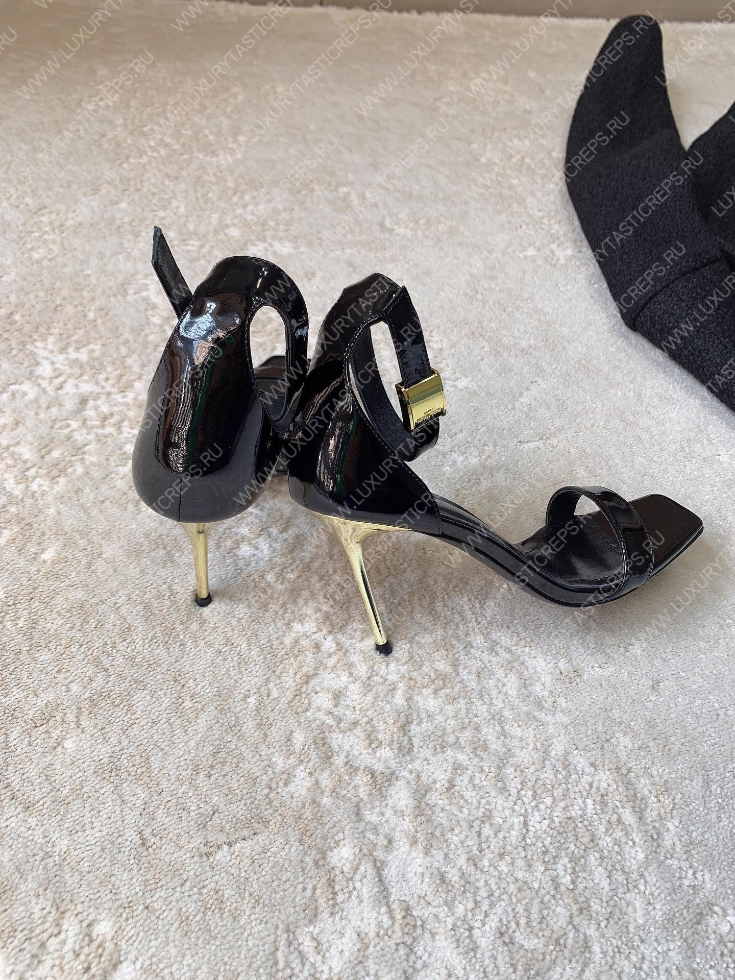 BALMAIN UMA SANDAL BLACK YN1UH742LVIT