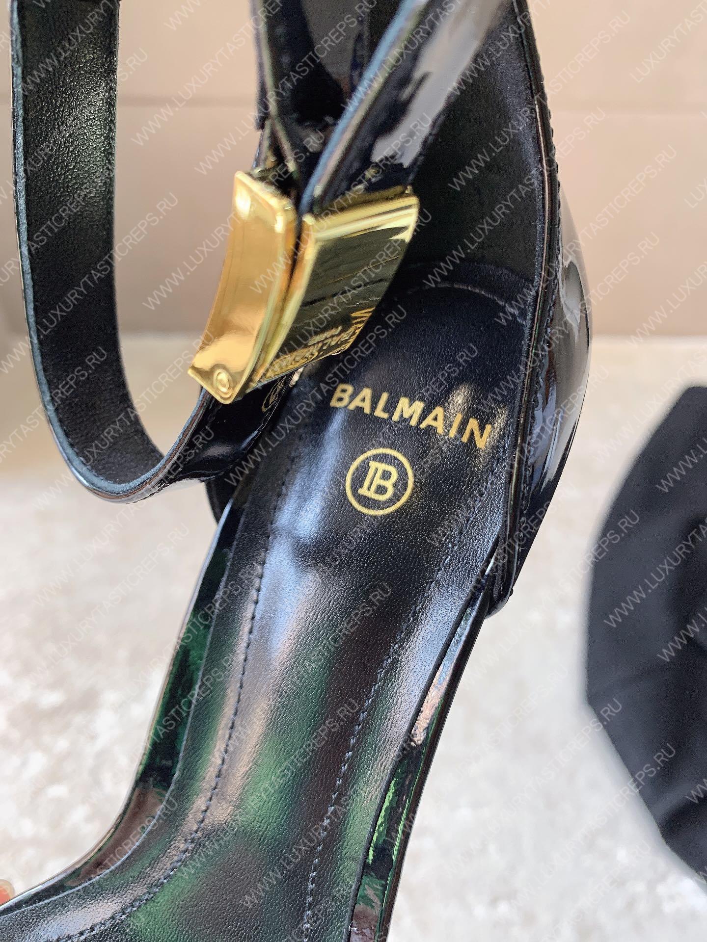 BALMAIN UMA SANDAL BLACK YN1UH742LVIT