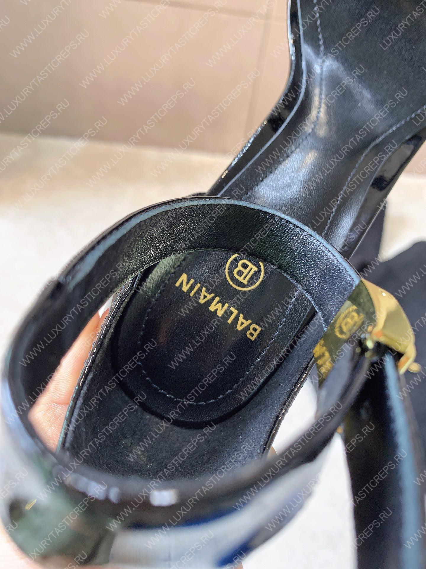 BALMAIN UMA SANDAL BLACK YN1UH742LVIT