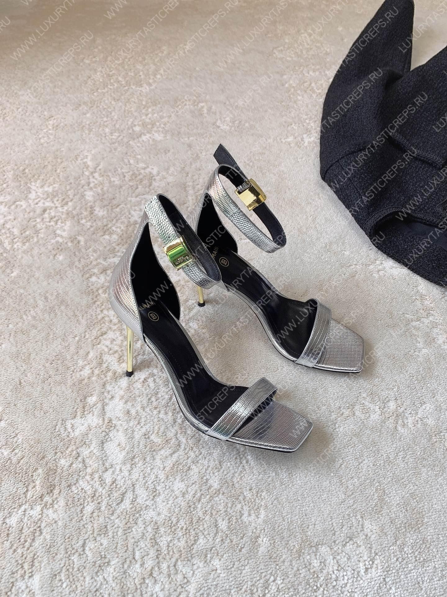 BALMAIN UMA SANDAL SILVER YN1UH742LVIT