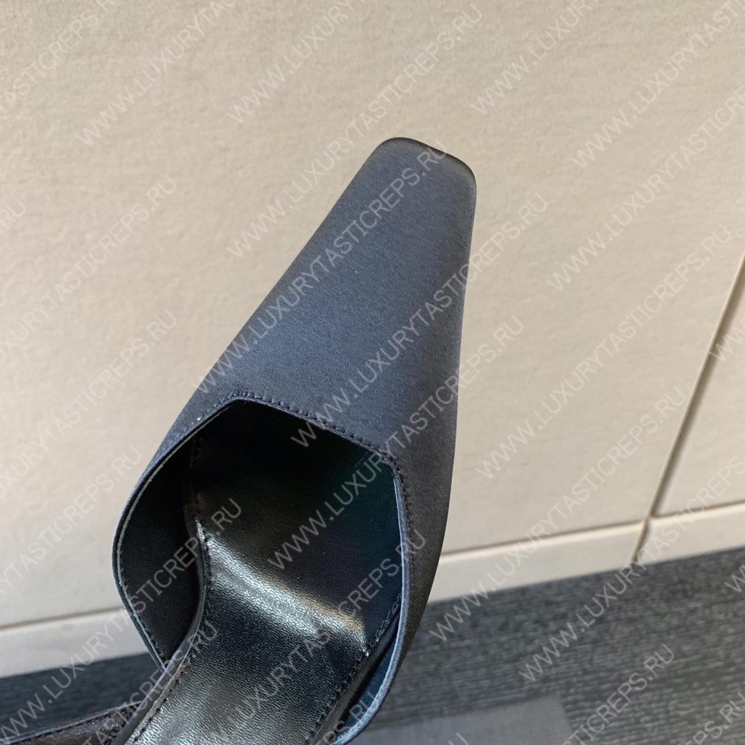 YVES SAINT LAURENT FANNY SLINGBACK SANDALS BLACK 7176081UU001000