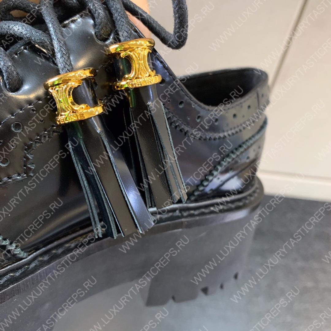 Ce**e bulky brogue derby loafers black 348443602c