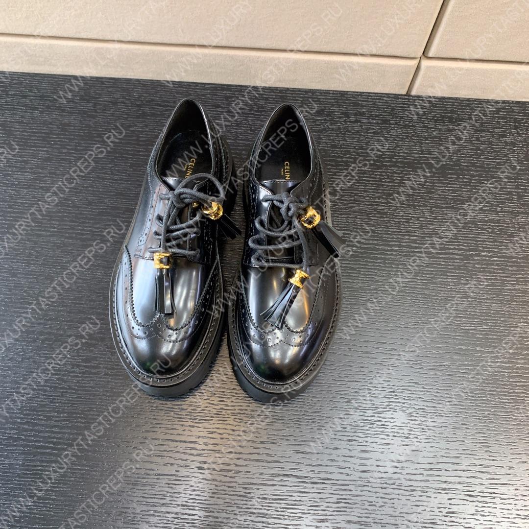 Ce**e bulky brogue derby loafers black 348443602c