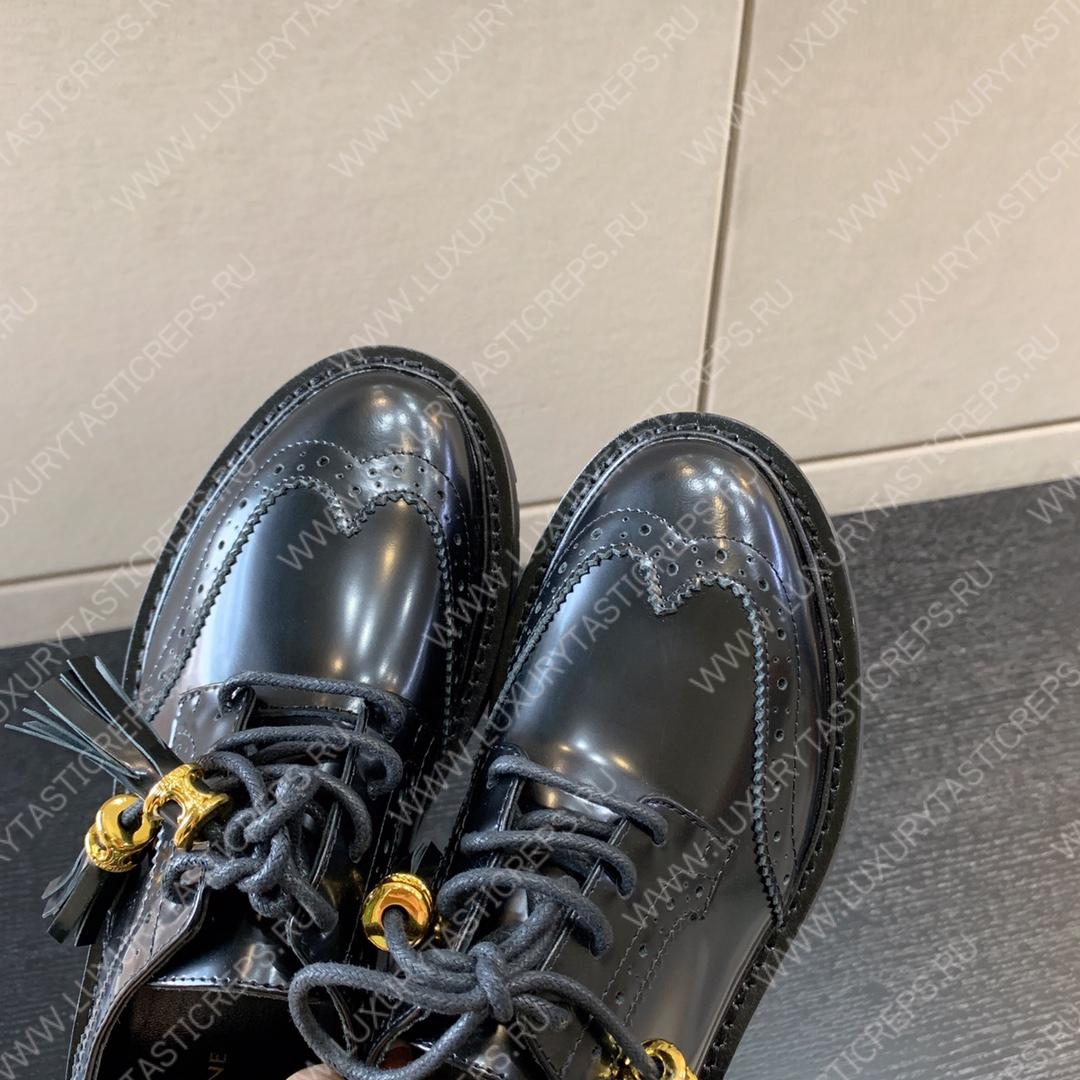 Ce**e bulky brogue derby loafers black 348443602c