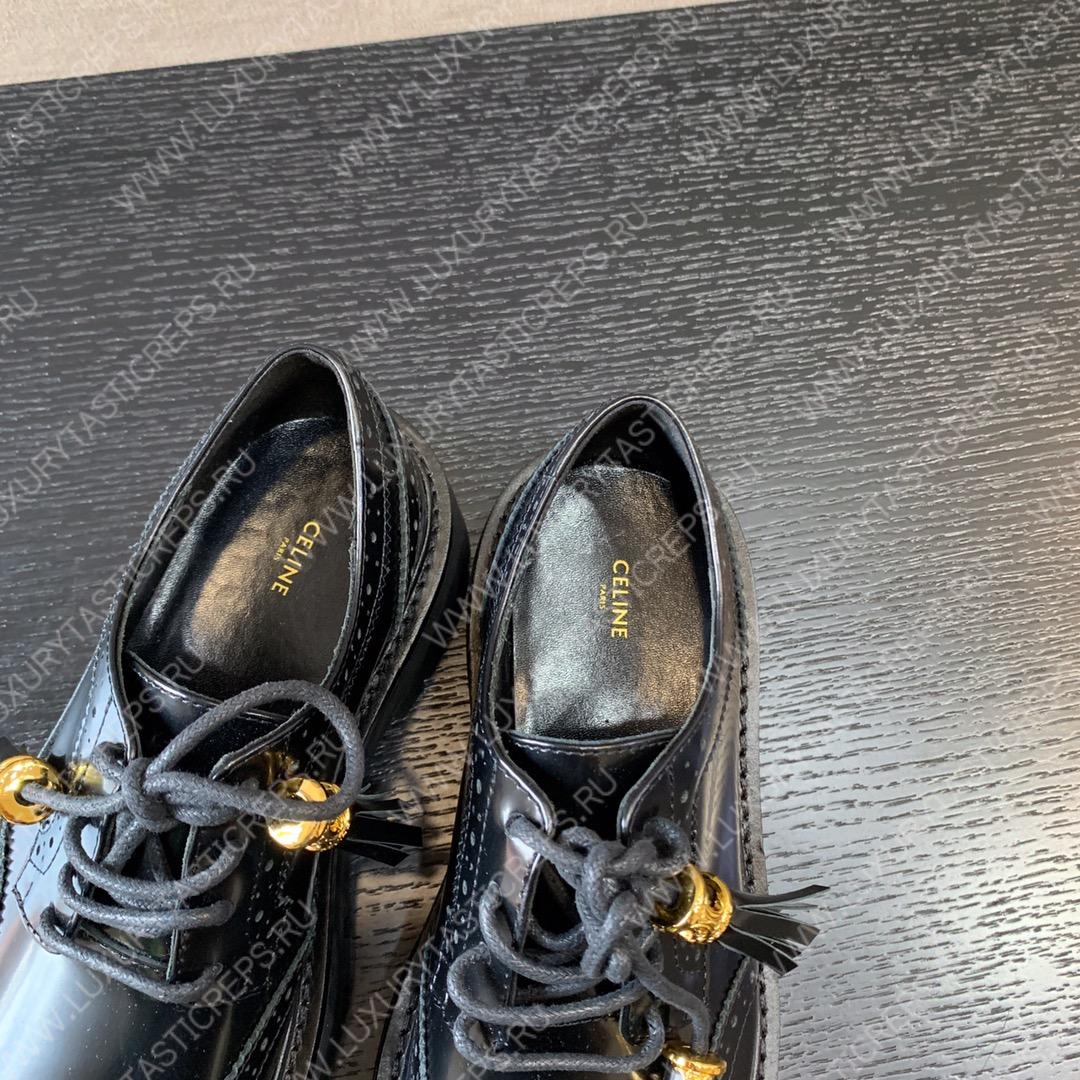 Ce**e bulky brogue derby loafers black 348443602c