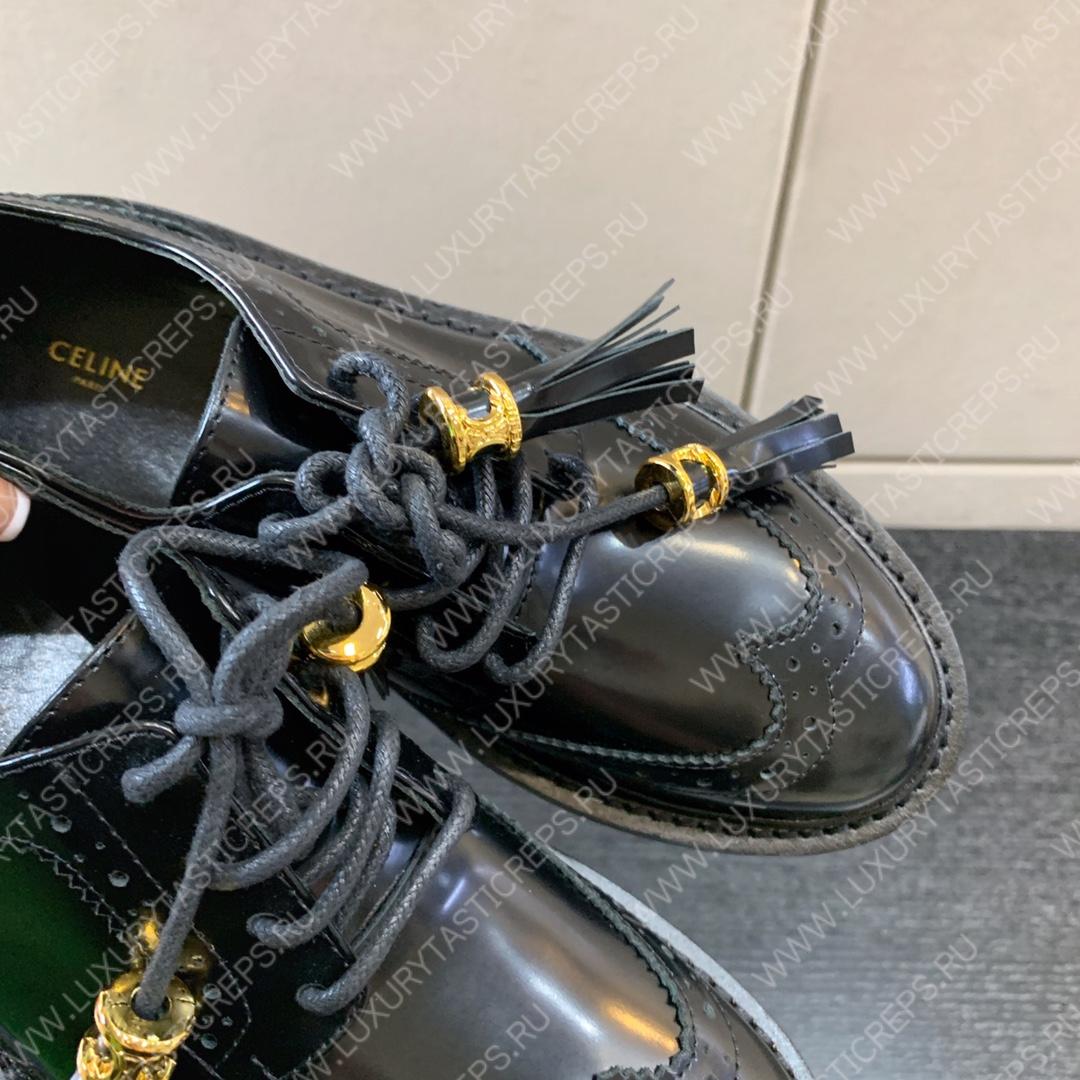 Ce**e bulky brogue derby loafers black 348443602c