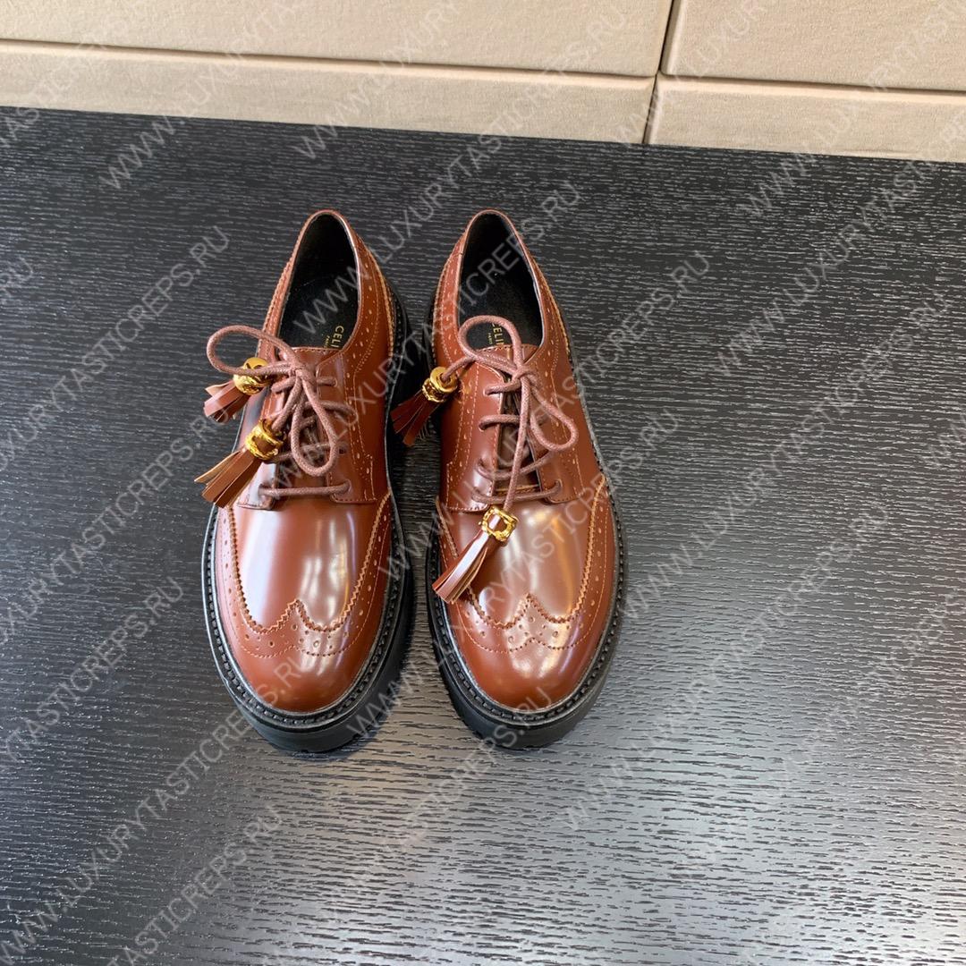 Ce**e bulky brogue derby loafers fox red 348443602c