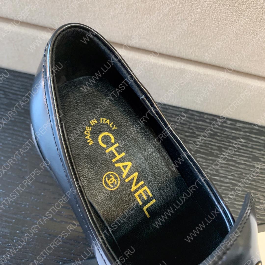 Ch*el loafers patent black g39602