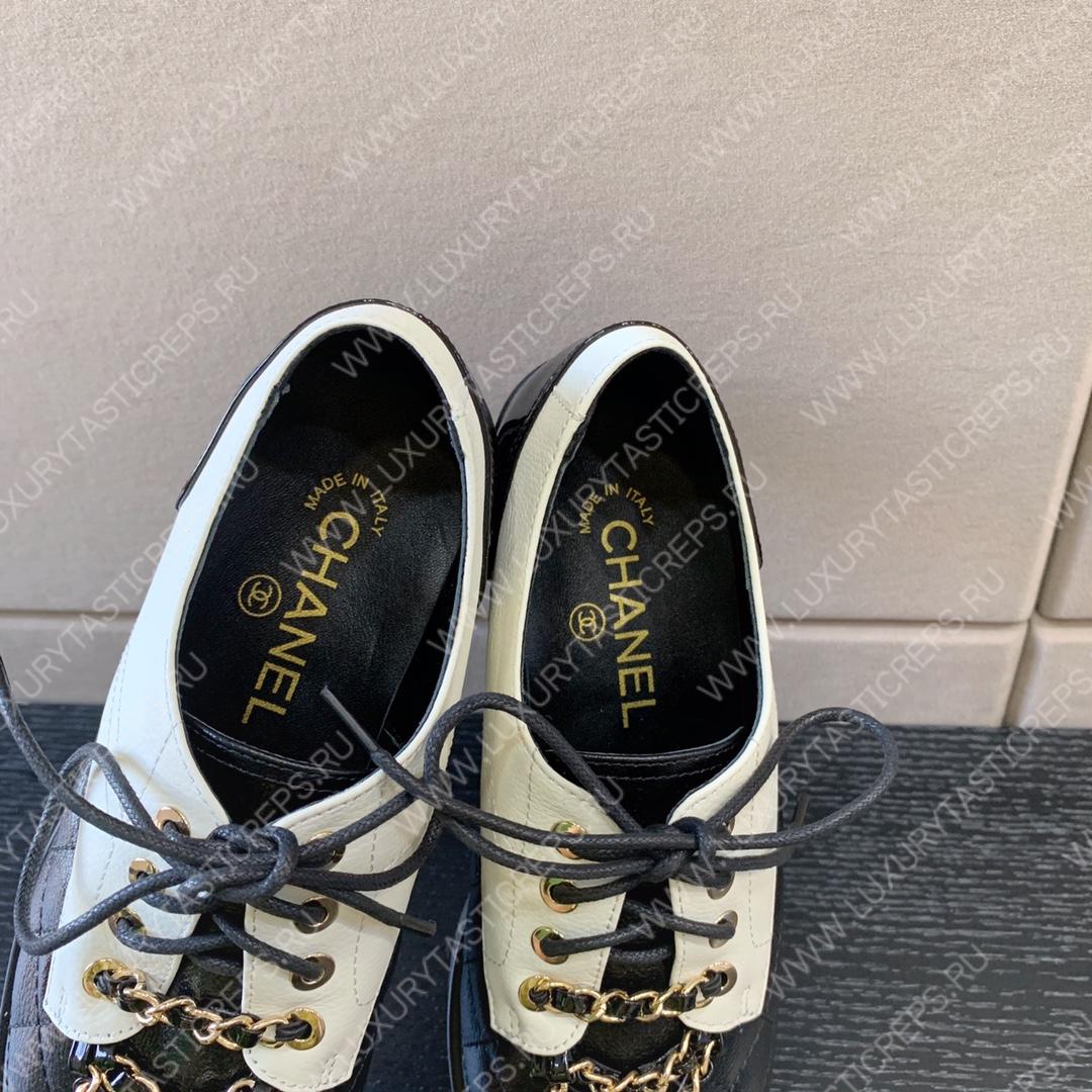 Ch*el sneakers black and white g39393