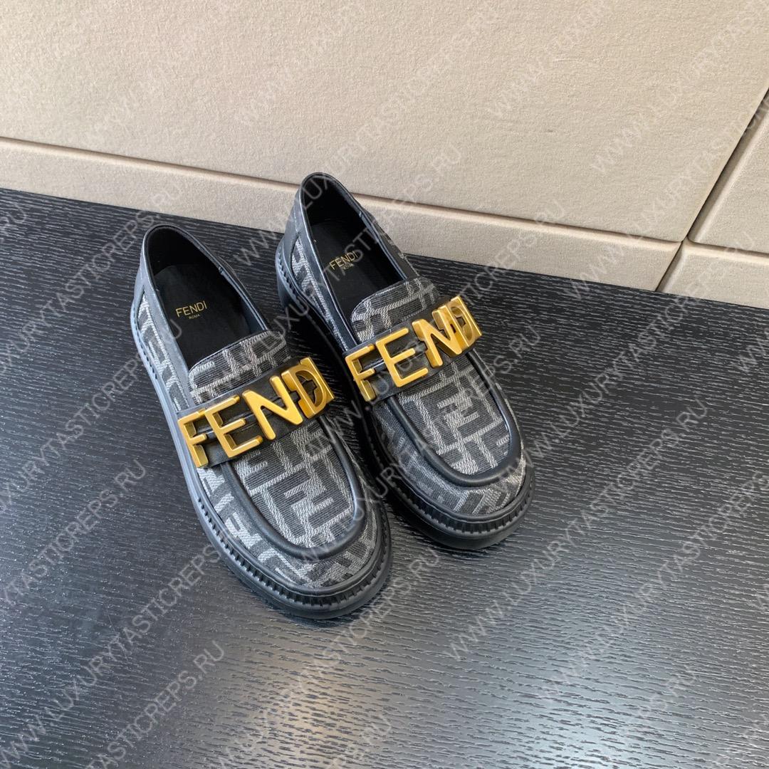 F**di F**digraphy loafers grey 8d838369ff0qa1