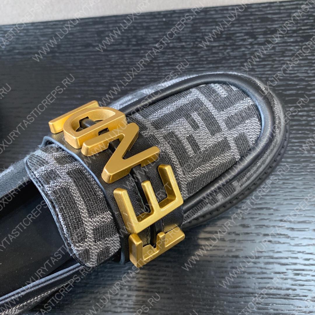 F**di F**digraphy loafers grey 8d838369ff0qa1