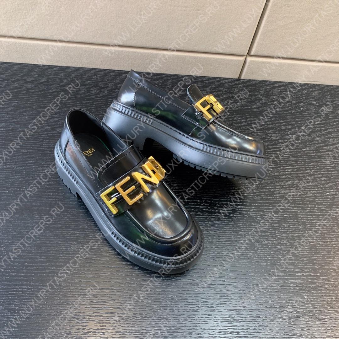 F**di F**digraphy loafers black 8d838369ff0qa1