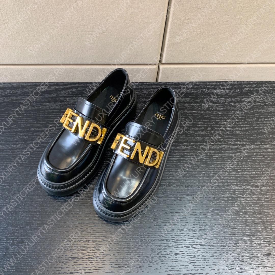 F**di F**digraphy loafers black 8d838369ff0qa1