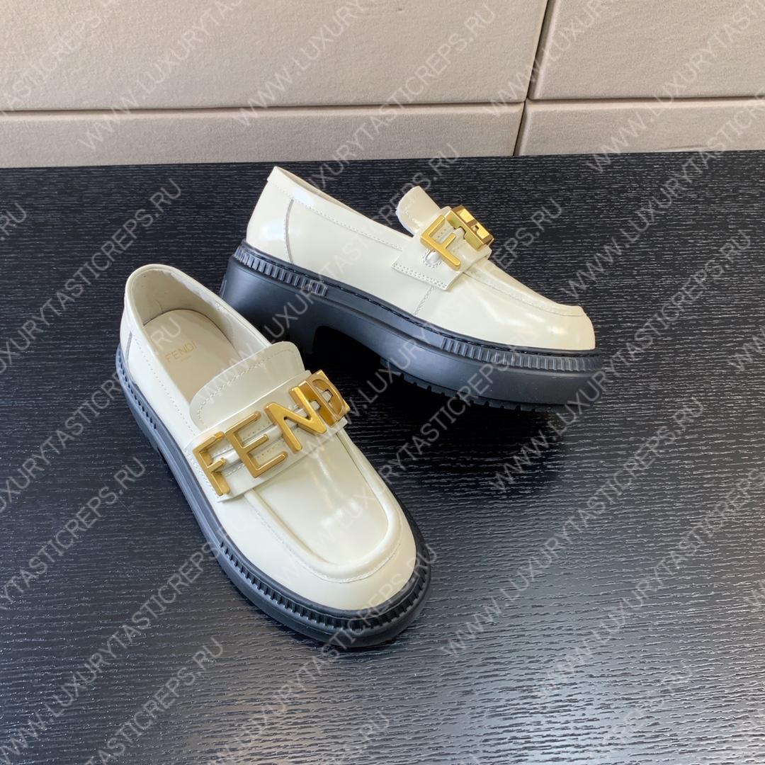 F**di F**digraphy loafers white 8d838369ff0qa1