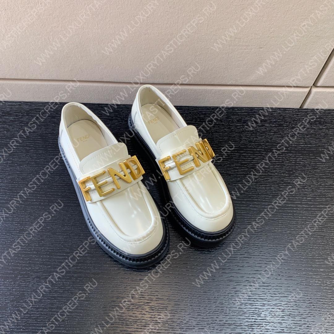 F**di F**digraphy loafers white 8d838369ff0qa1
