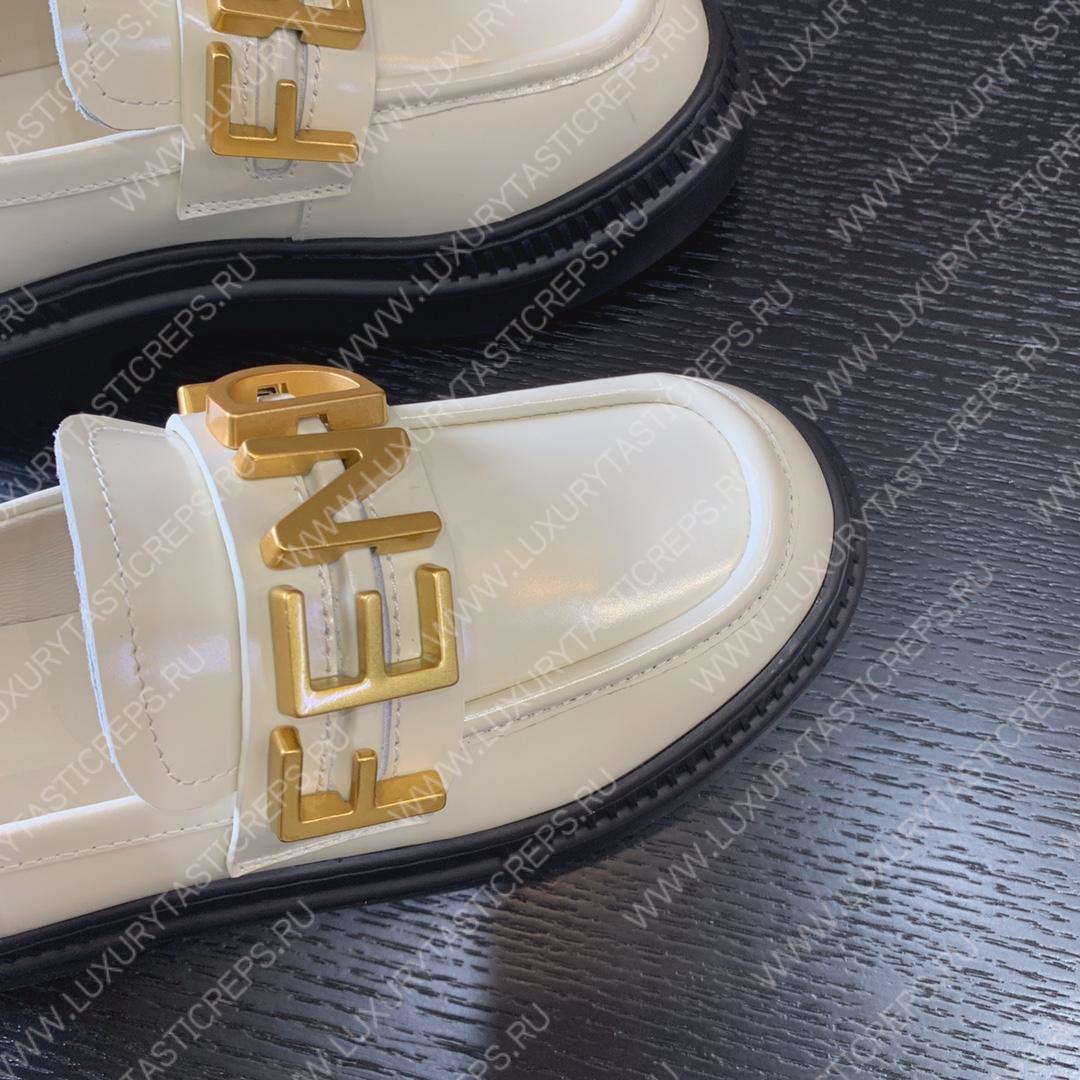 F**di F**digraphy loafers white 8d838369ff0qa1