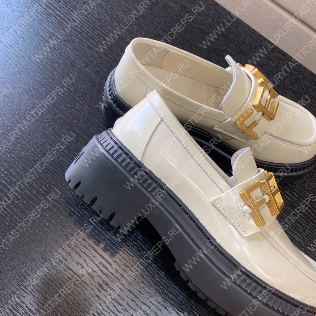F**di F**digraphy loafers white 8d838369ff0qa1