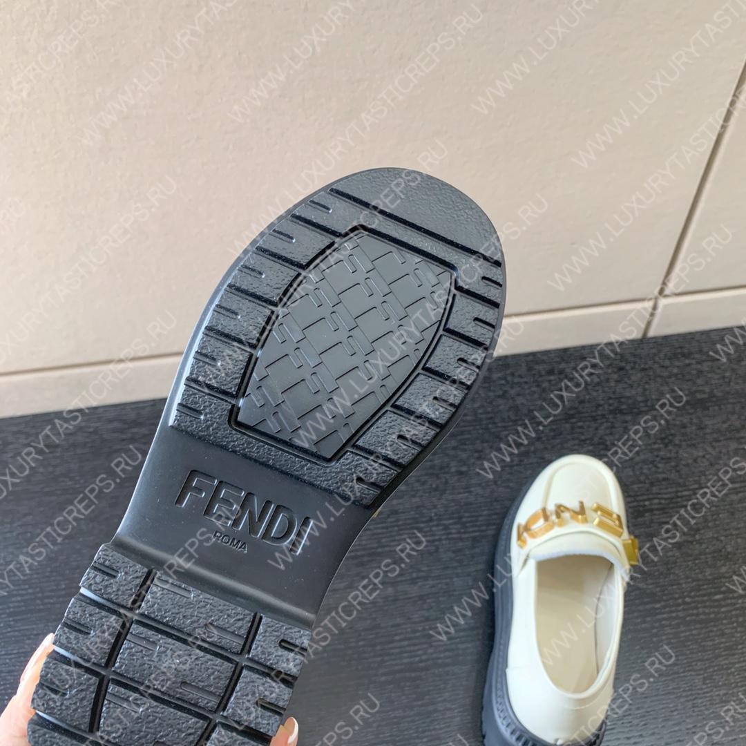 F**di F**digraphy loafers white 8d838369ff0qa1