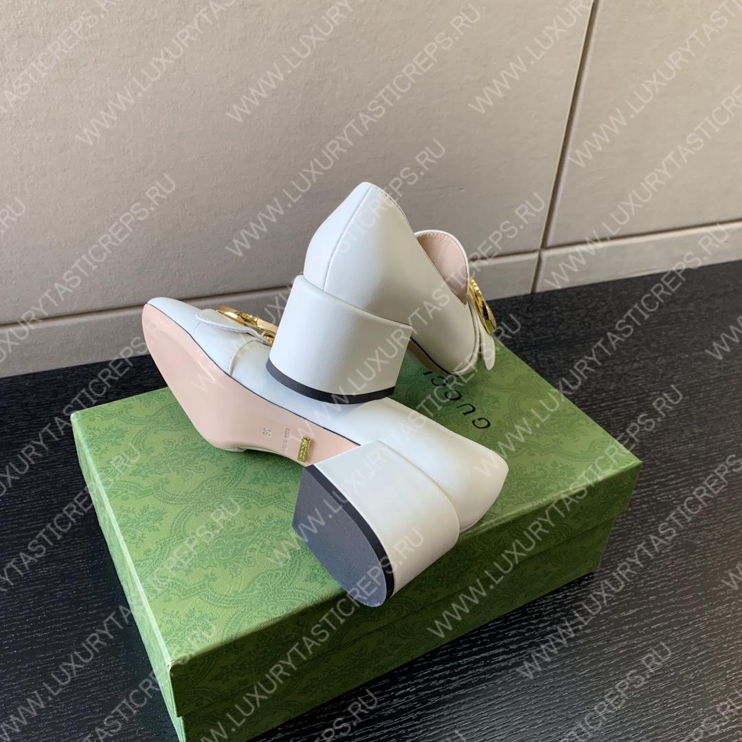 G*u*i gg loafers white 741407