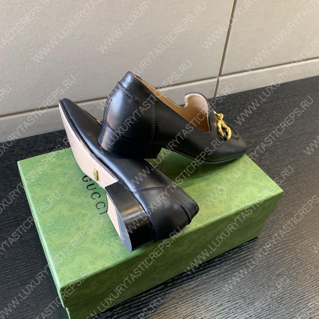 G*u*i horsebit loafer black 414998
