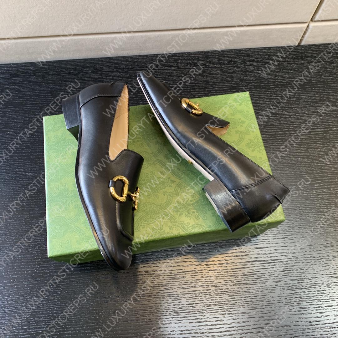 G*u*i horsebit loafer black 414998